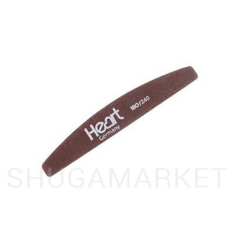 Пилка для ногтей HEART Half BROWN, 180/240